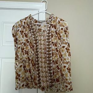 Loft women’s size M print summer blouse